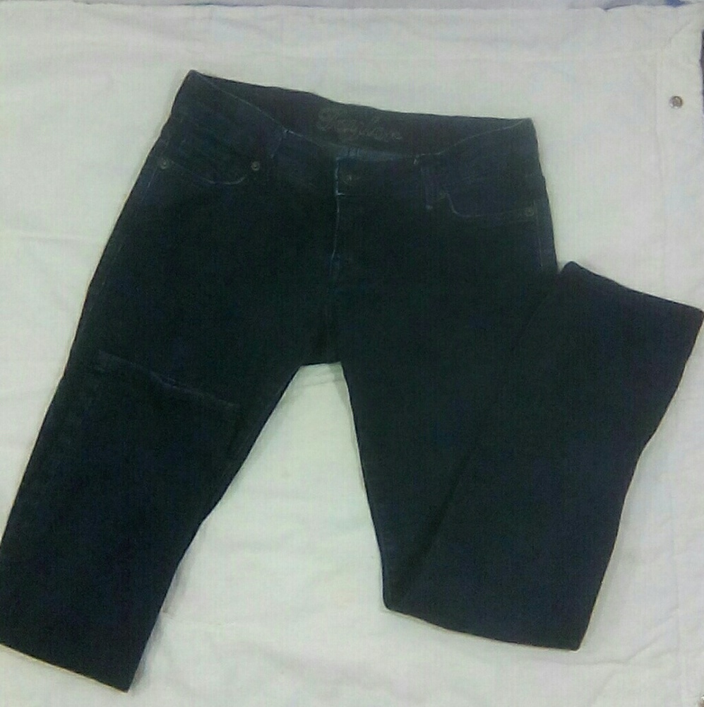 Taylor dELIA*S Straight Leg Cotton Denim Blue Jeans Size 5/6R